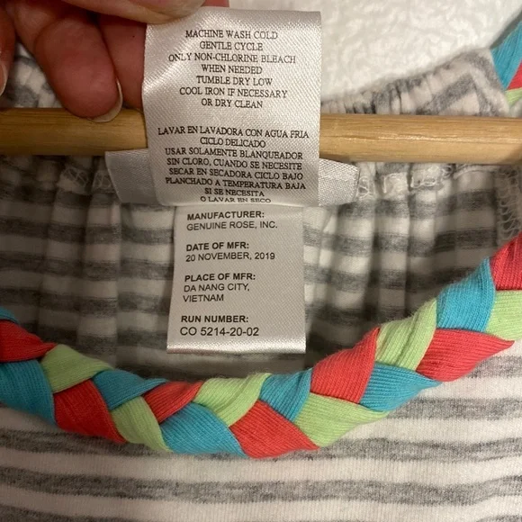 ☀️5/25☀️ Jona Michelle Girl’s Tank Dress Size 6 | Striped Size 8 - Picture 3 of 6